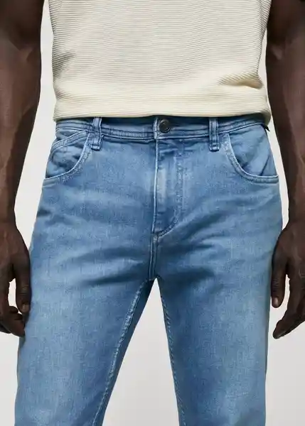 Pantalón Jean Chris Tejano Medio Talla 46 Hombre Mango