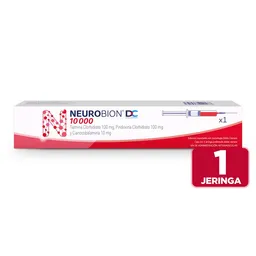 Neurobión DC Doble Camera 10000 Vitaminas Del Complejo B con Vitamina B1 Vitamina B6 y Vitamina B12 1 Jeringa Prellenada