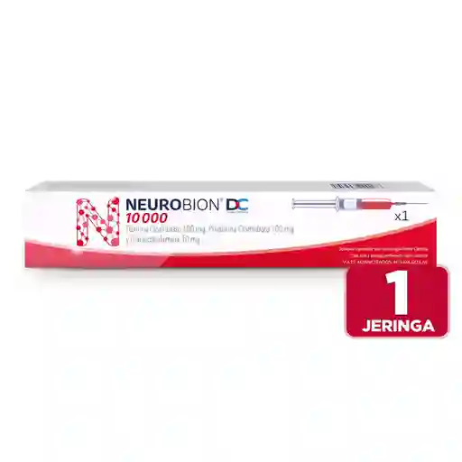 Neurobión DC Doble Camera 10000 Vitaminas Del Complejo B con Vitamina B1 Vitamina B6 y Vitamina B12 1 Jeringa Prellenada