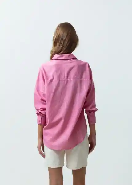 Camisa Mujer Rosa Rabano L 012G312 Naf Naf