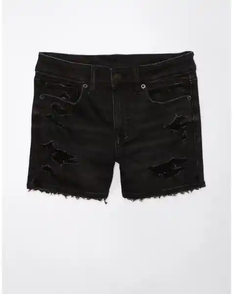 Short Mujer Negro Talla 10 American Eagle