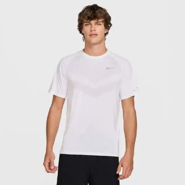 Nike Camiseta M Dfadv Stride Top Manga Corta Hombre Blanco T. XL