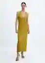 Vestido Kennedy-W Oliva Talla XL Mujer Mango