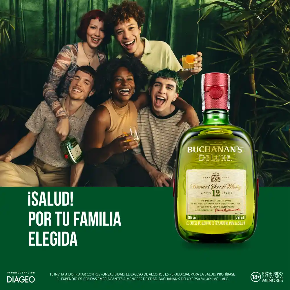 Buchanan's Deluxe whisky escocés 12 años 750 ml