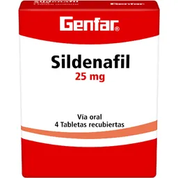 Genfar Sildenafil Vigorizante (25 mg) Tabletas Recubiertas