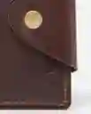 Billetera Snap Leather Goods Café Castaño Oscuro Chevignon