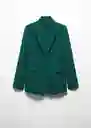 Blazer Americana Iguana Botella Talla S Mujer Mango