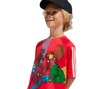 Adidas Camiseta Manga Corta T Lifestyle Unisex Rojo Talla 2Xs