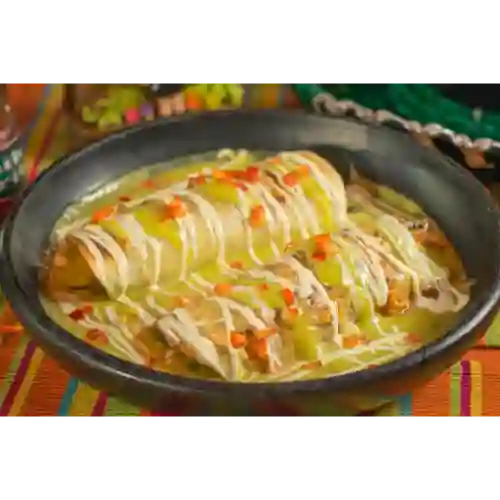 Enchilada en Salsa de Aguacate