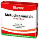 Genfar Metoclopramida Solución Inyectable (10 mg)