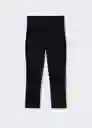 Pantalón Capri Negro Talla 40 Mujer Mango