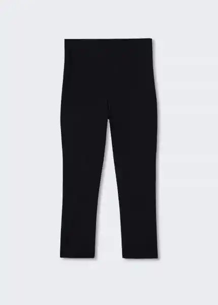 Pantalón Capri Negro Talla 40 Mujer Mango