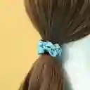 Moña Para Cabello Pequeña Color Degradado Azul