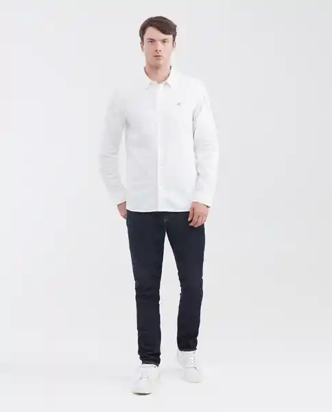 Camisa Oxford Duck Masculino Blanco 0 Claro Talla M Chevignon