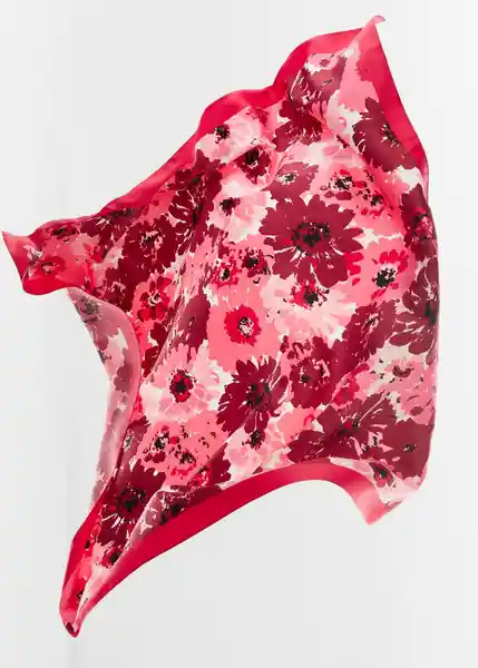 Pañuelo Samsa Rojo Talla 99 Mujer Mango