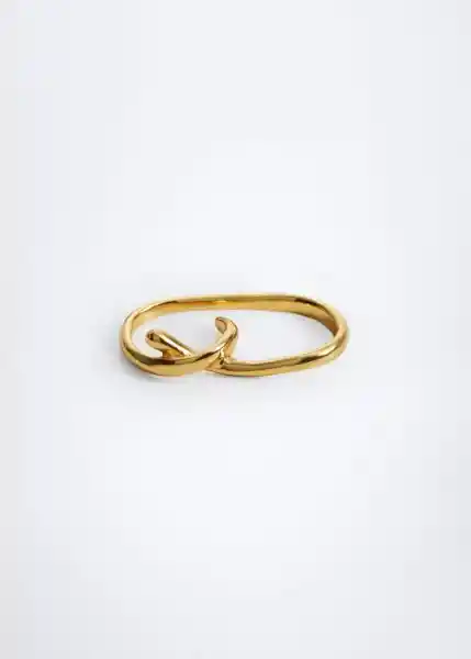 Anillo Dora Oro Talla M Mujer Mango