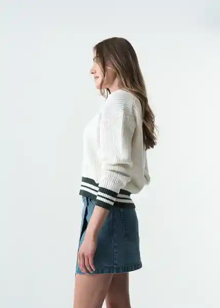 Tejido Mujer Crudo Puro Claro Talla L 583G057 Naf Naf