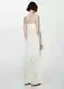 Vestido Nanit Offwhite Talla L Mujer Mango