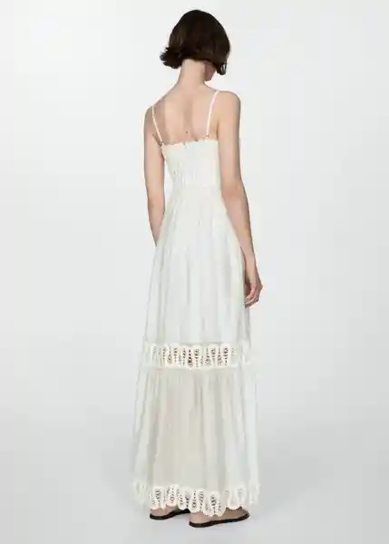 Vestido Nanit Offwhite Talla L Mujer Mango