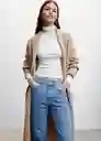 Abrigo Ringo Topo Talla XL Mujer Mango