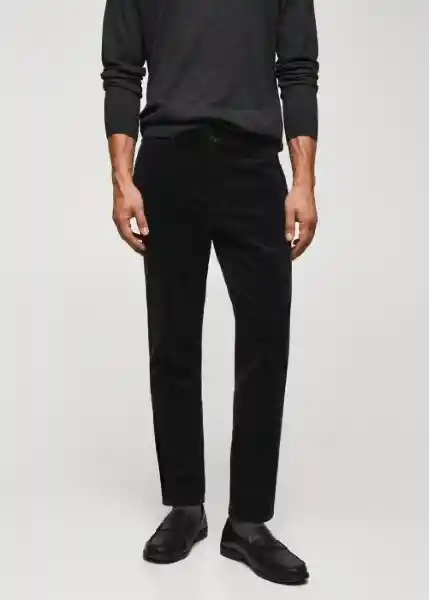 Pantalón Berdam Negro Talla 40 Hombre Mango