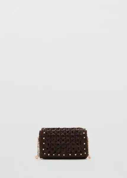 Bolso P Espiga Chocolate Talla 99 Mujer Mango