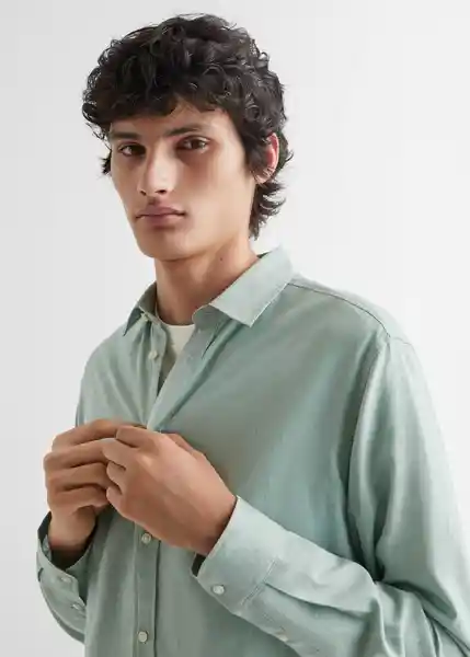 Camisa Summer Verde Talla 19 Mango Teen Boy Mango