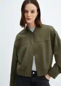 Chaqueta Bremo Khaki Talla S Mujer Mango