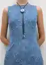 Vestido Beau Tejano Medio Talla S Mujer Mango