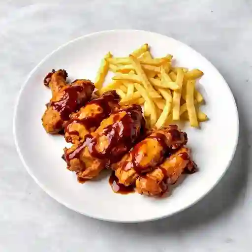 Alitas bbq 1 persona (6 piezas.)