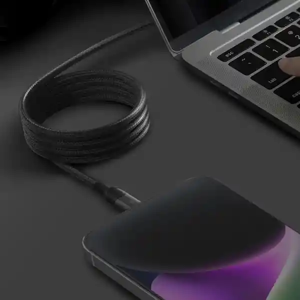 Momax Cable Magnético 60 Watts Lightning Negro 1 m