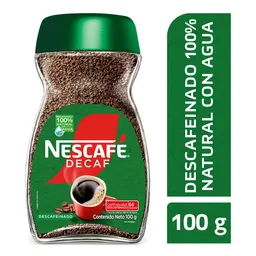 Café descafeinado NESCAFÉ DECAF instantáneo x 100g