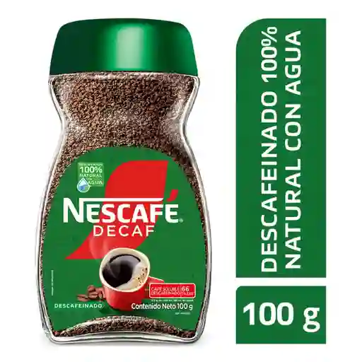 Café Descafeinado Nescafé Decaf Instantáneo 100 g