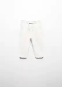 Pantalón Vienab Off White Talla 67 Niñas Mango