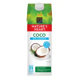 Bebida de Coco sin azúcar NATURES HEART 946 mL