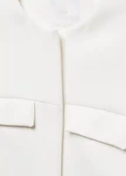 Chaqueta Napoles2 Blanco Talla L Mujer Mango