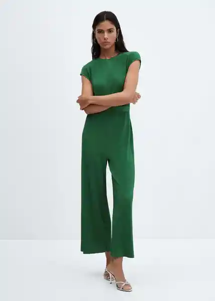 Enterizo Mono Jungla-A Verde Talla S Mujer Mango