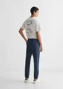 Pantalón Jogger 6 Navy Talla 21 Teen Niños Mango