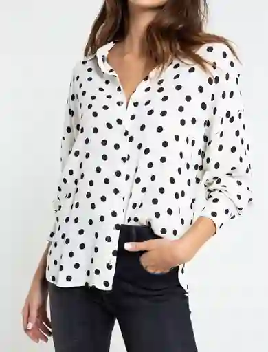 Camisa Pitigliano Mujer Crudo Puro Claro Talla L Naf Naf