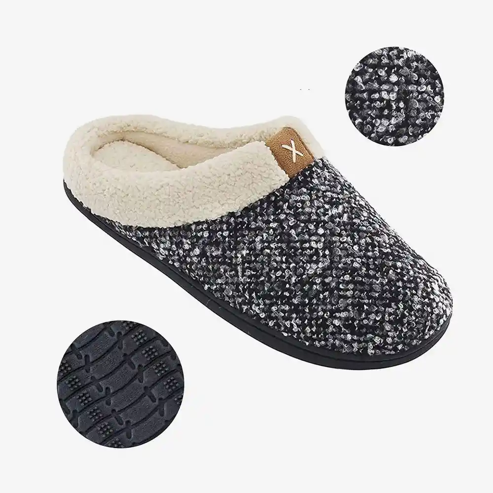 Inkanta Pantuflas Fauxwool Mujer Gris M