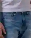 Jean Slim Hombre Azul Empolvado Medio Talla 34 42174 Rifle