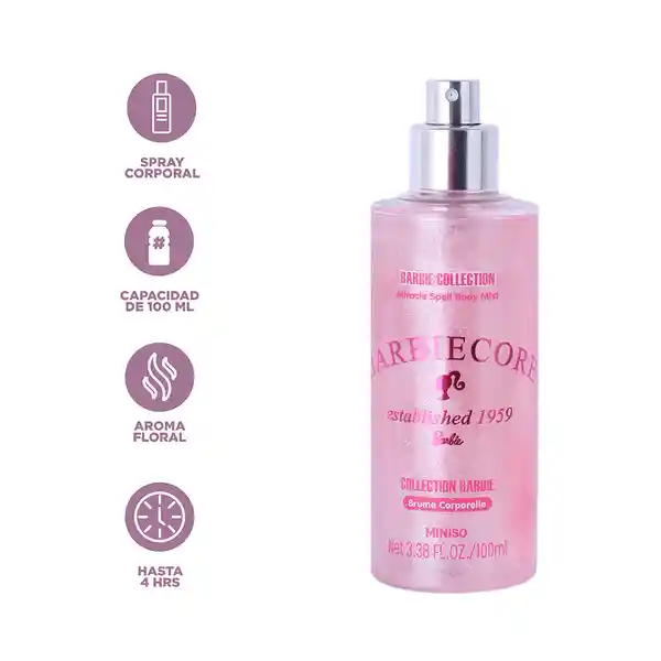 Spray Corporal Miracle Spell Serie Barbie Miniso