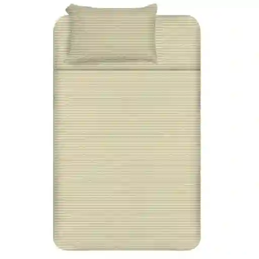 Juego Cama 144 Hilos Sencillo Beige