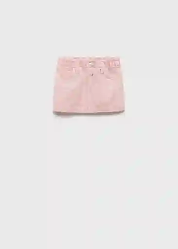 Falda Cindy Rosa Talla 71 Niñas Mango