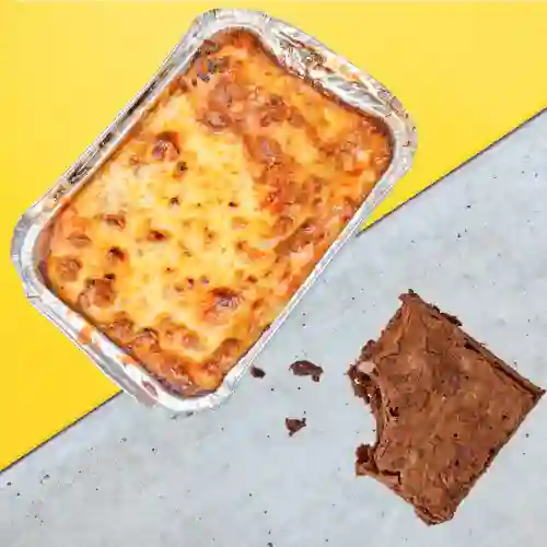 Lasagna & Brownie