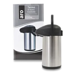 Aro Termo Acero Inoxidable Doble Pared 4 L