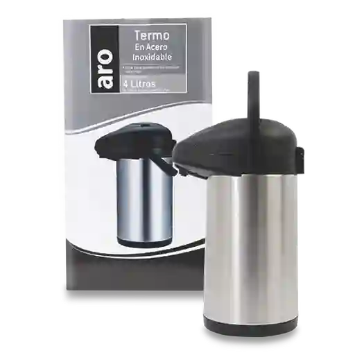 Aro Termo Acero Inoxidable Doble Pared 4 L