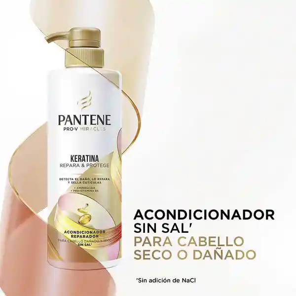 Pantene Acondicionador Sin Sal Keratina 510 mL