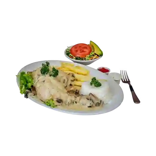 Pierna Pernil en Salsa Champiñones.