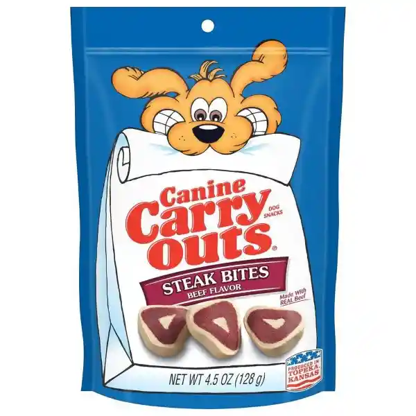 Canine Carry Outs Snack Para Perros Steak